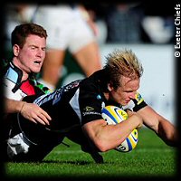 Exeter Chiefs Harlequins Jason Shoemark try